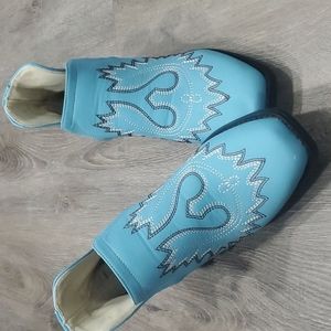 Light blue booties